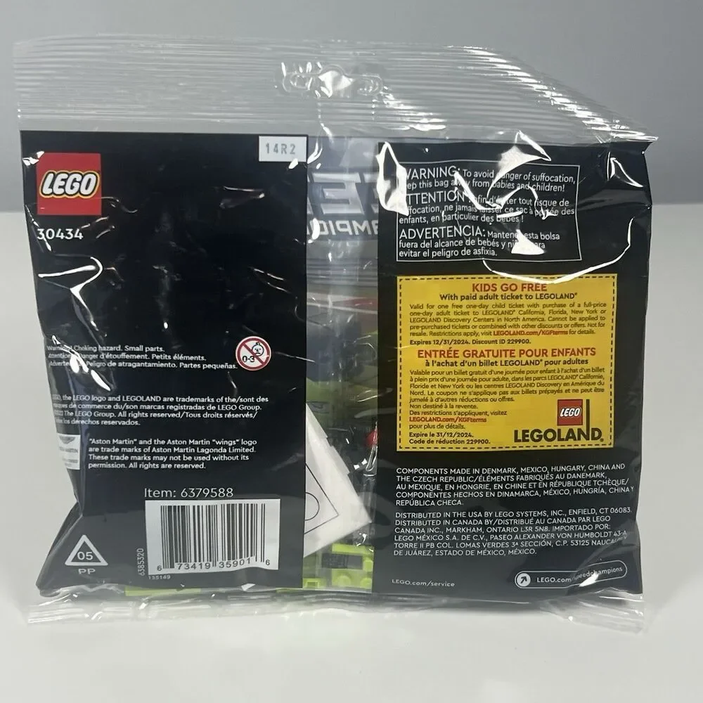 New 2022 Lego Speed Champions 30434 Aston Martin Valkyrie AMR Pro Polybag Set